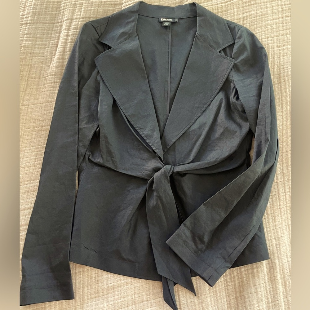 DKNY front bow dress blouse